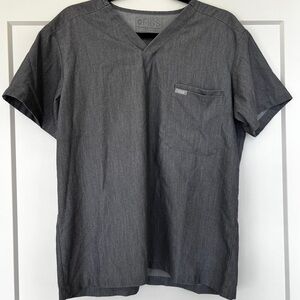 Figs Grey Leon Three Pocket Scrub Top